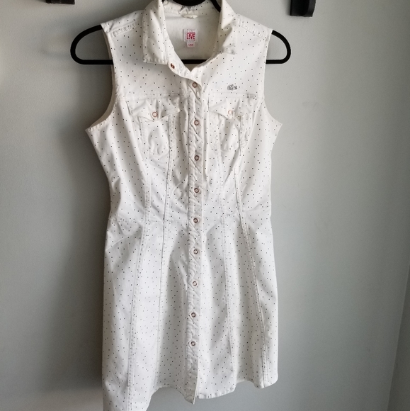 👗LACOSTE POLKA DOT A LINE DRESS.
